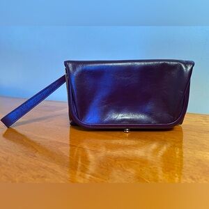 HOBO Purple Foldover Clutch with zipper pockets